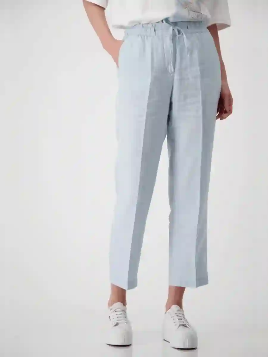 Monari Blue Lino Pants
