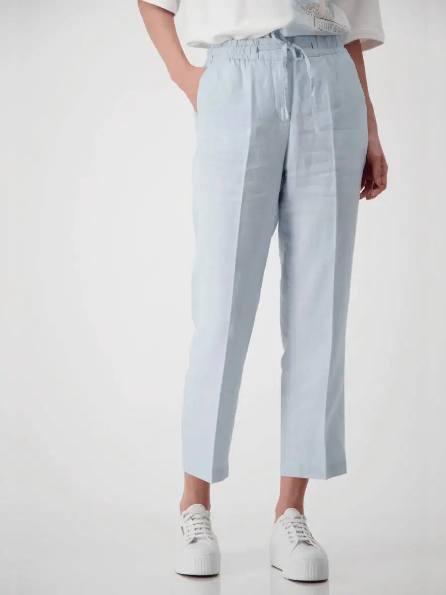 Monari Blue Lino Pants