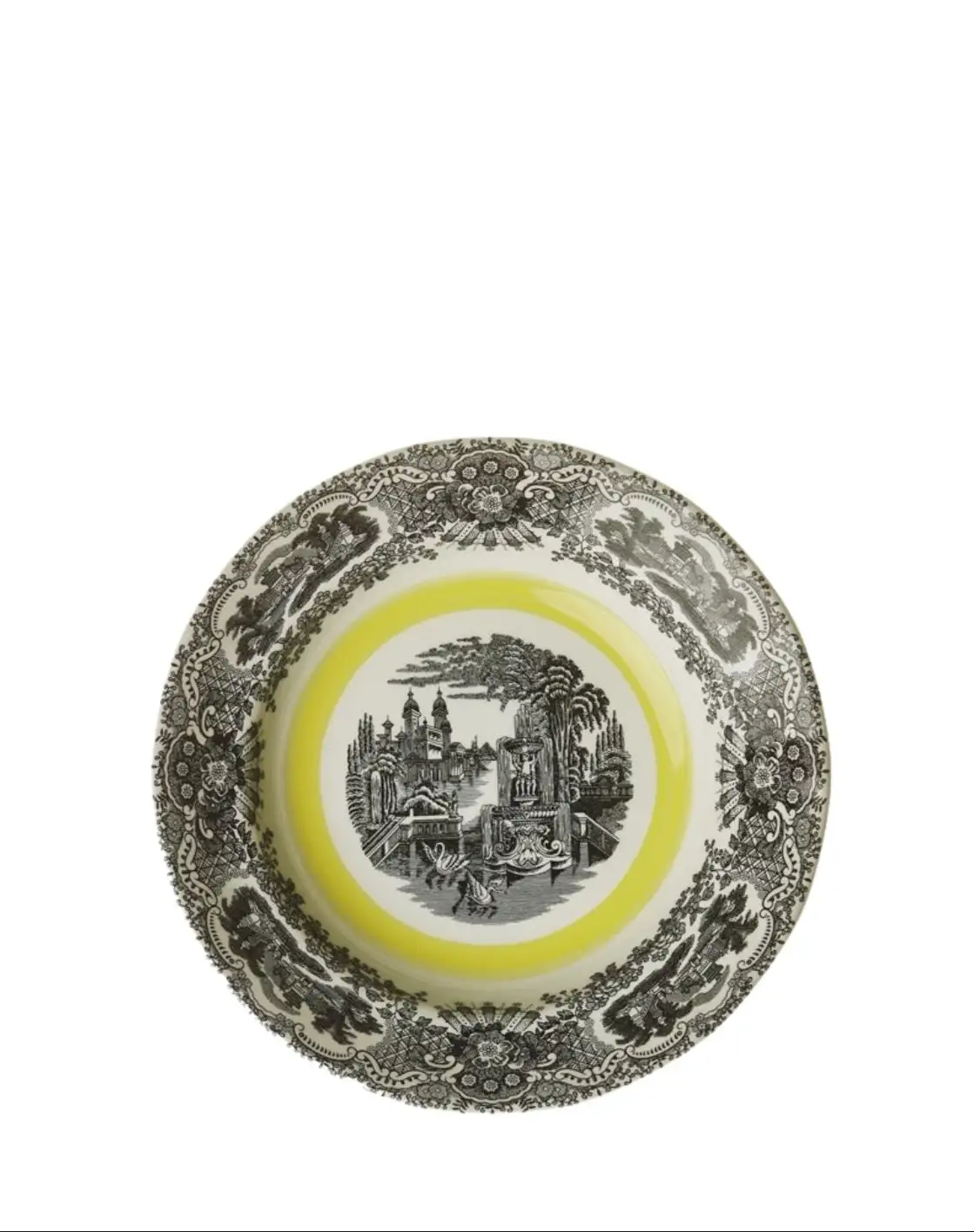 Plato hondo colección Negro Vistas Yellow by Aaron Stewart - Imagen 2