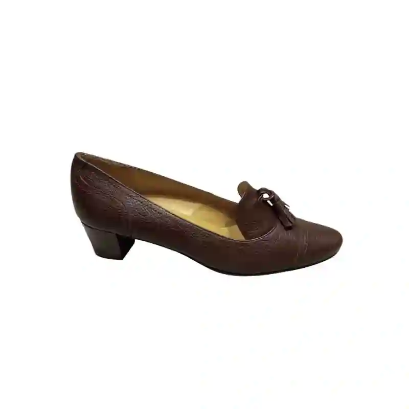 Zapato Sport Con Borlas Marron