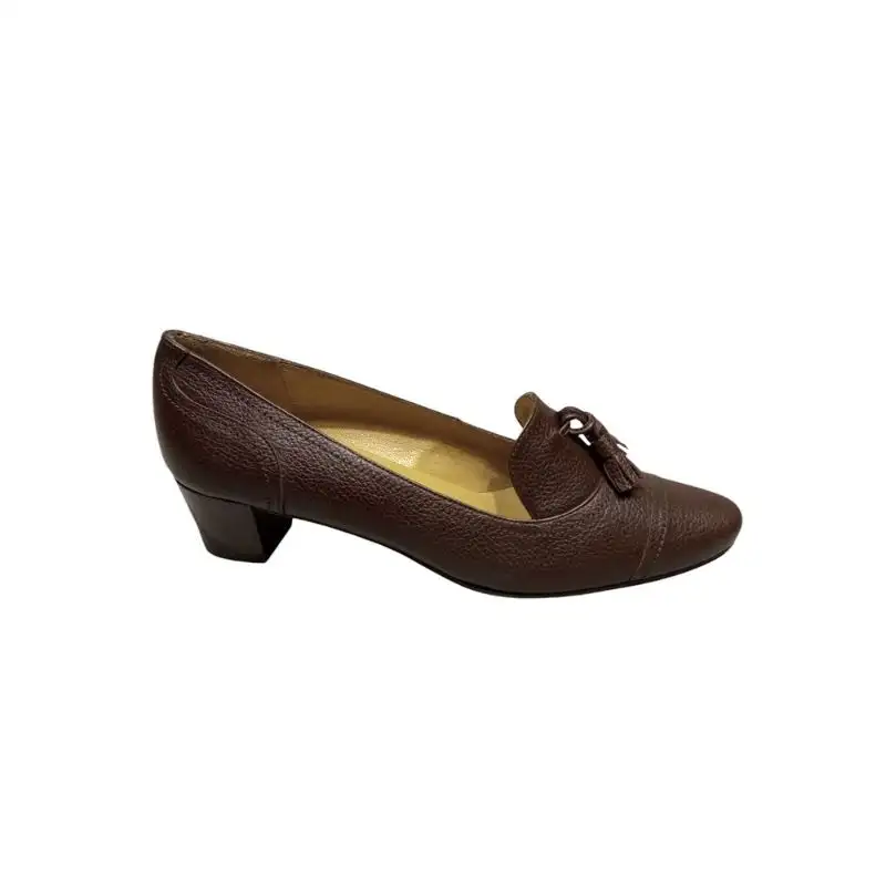 Zapato Sport Con Borlas Marron