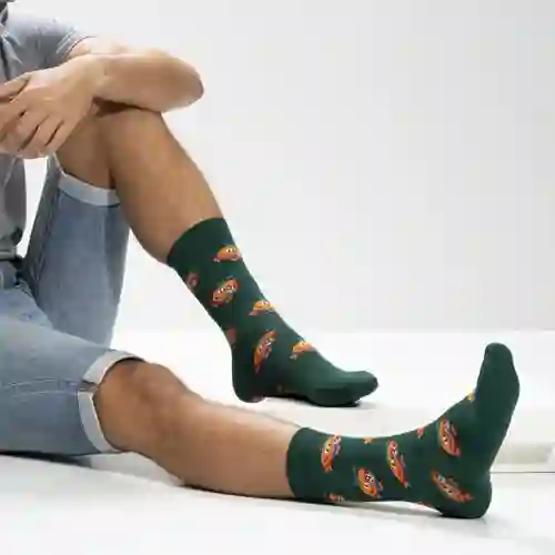 Orange man socks