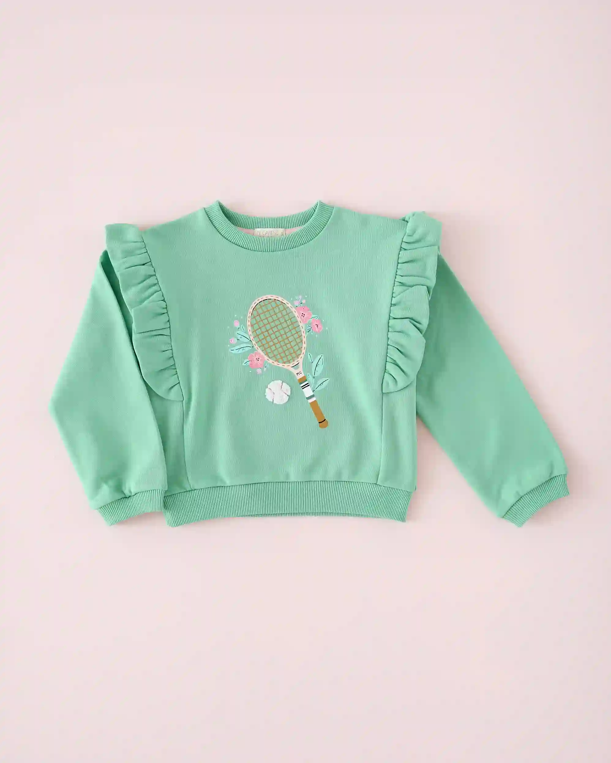 Jogging volantes raqueta flor