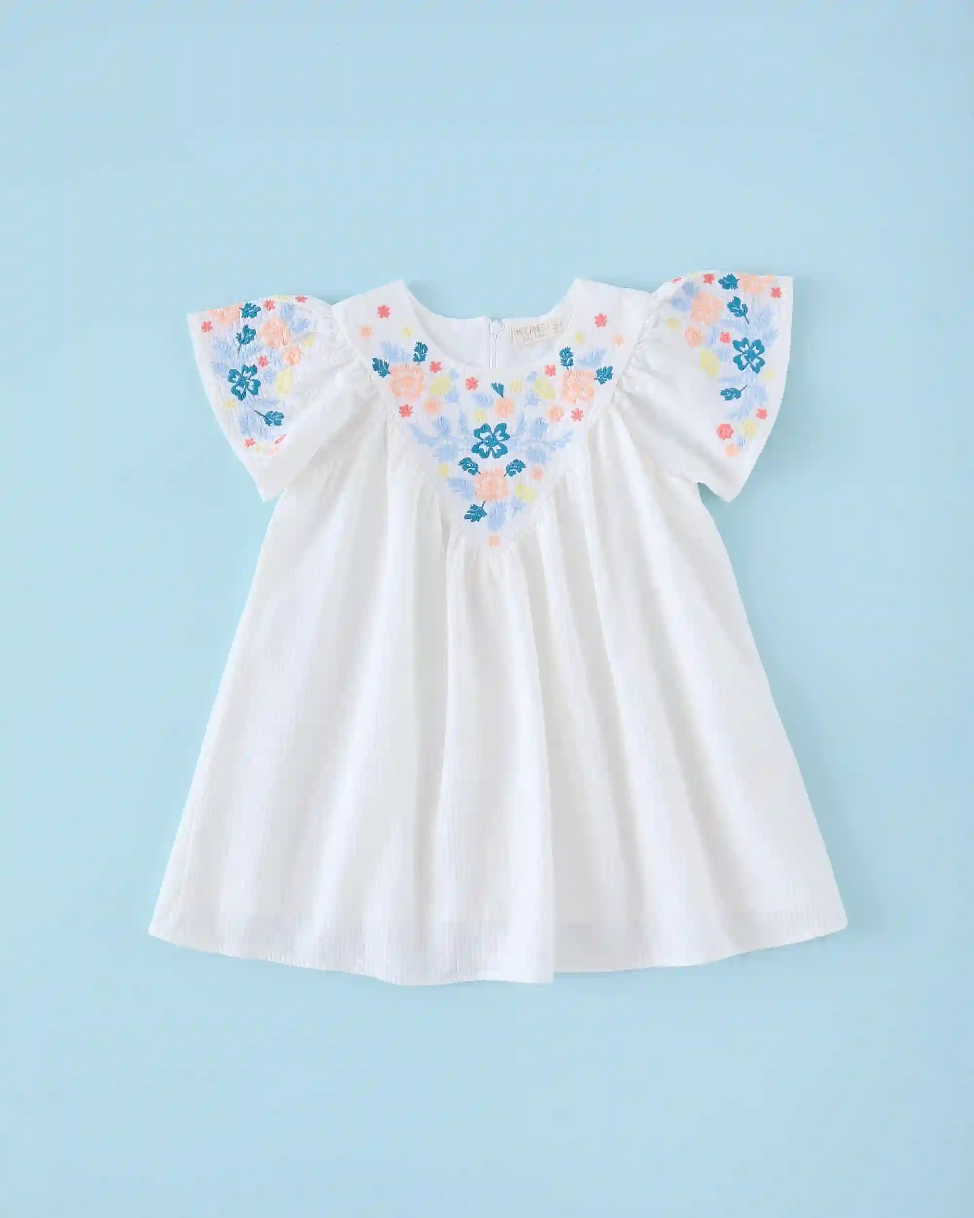 Vestido bordado blanco