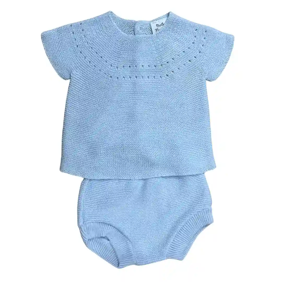 Conjunto 2 piezas Azul punto