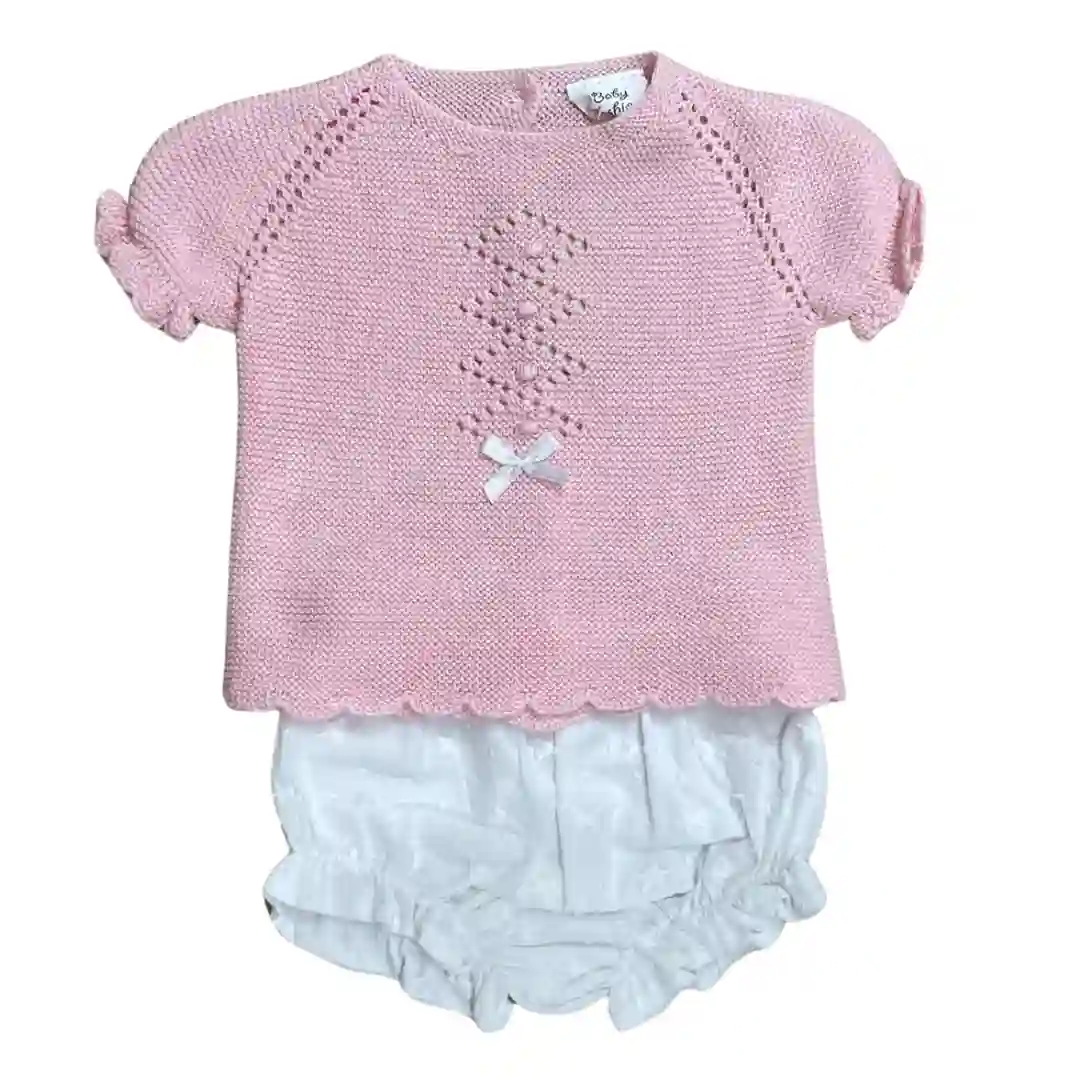 Conjunto 2 piezas Rosa punto