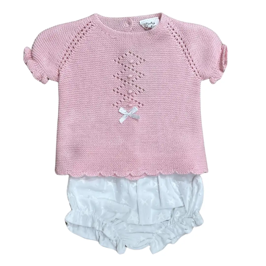 Conjunto 2 piezas Rosa punto