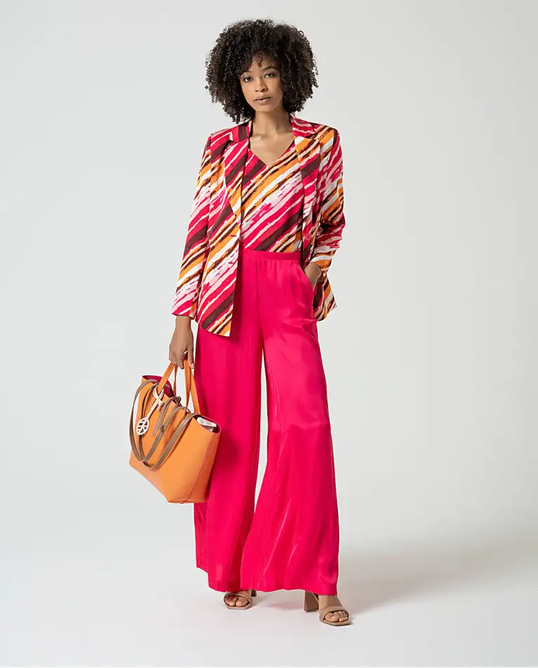 Cruzada Satin Blazer Fucsia - Imagen 4