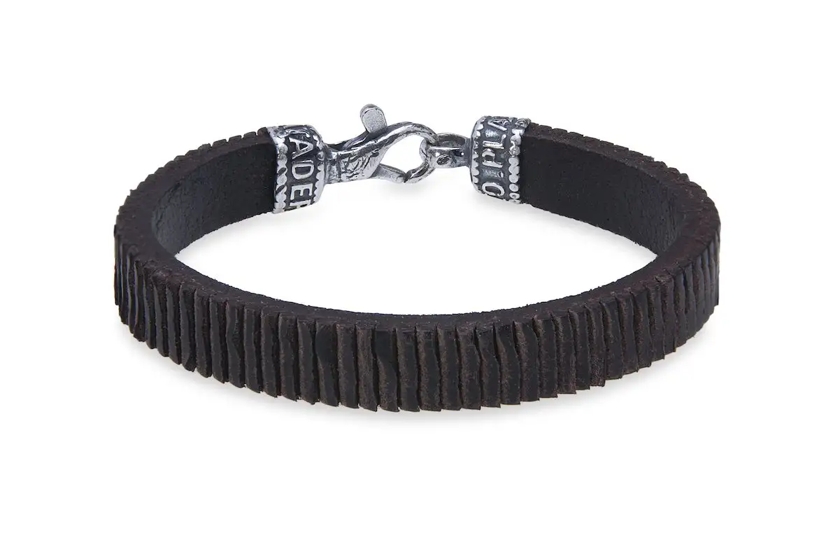 Pulsera cuero hombre