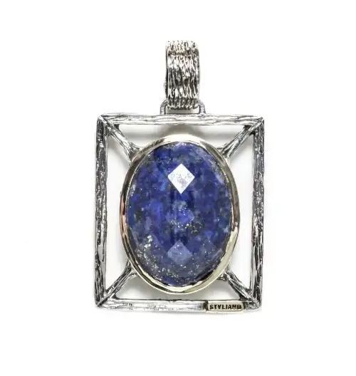 Colgante Lapislázuli Styliano Plata y Oro