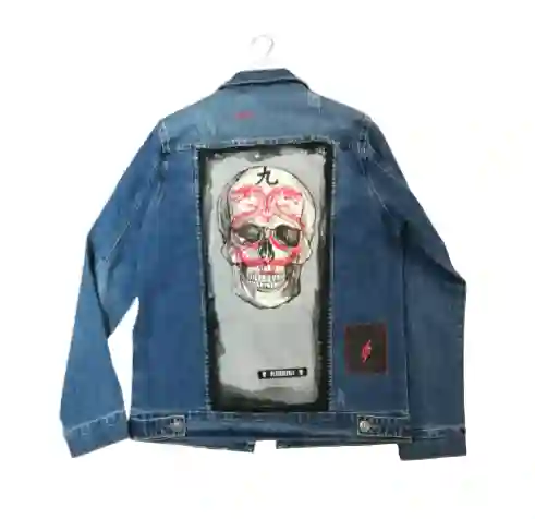 Cazadora Vaquera Hombre Pintada