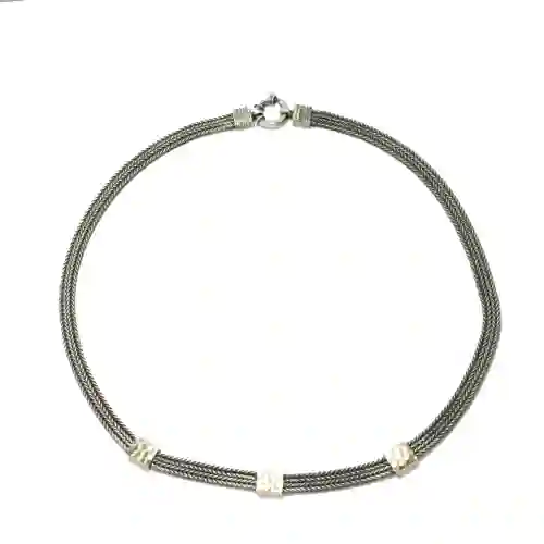 Gargantilla Plata y Oro