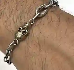 Pulsera Skull Platadepalo SB068A