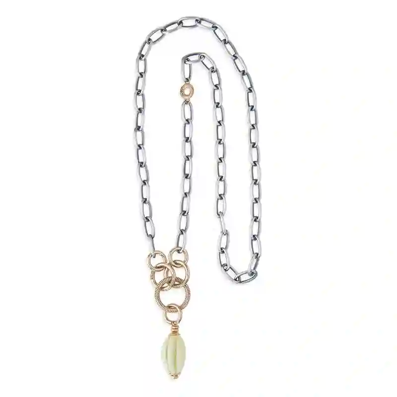 Collar Rosario en Calcedonia WN113