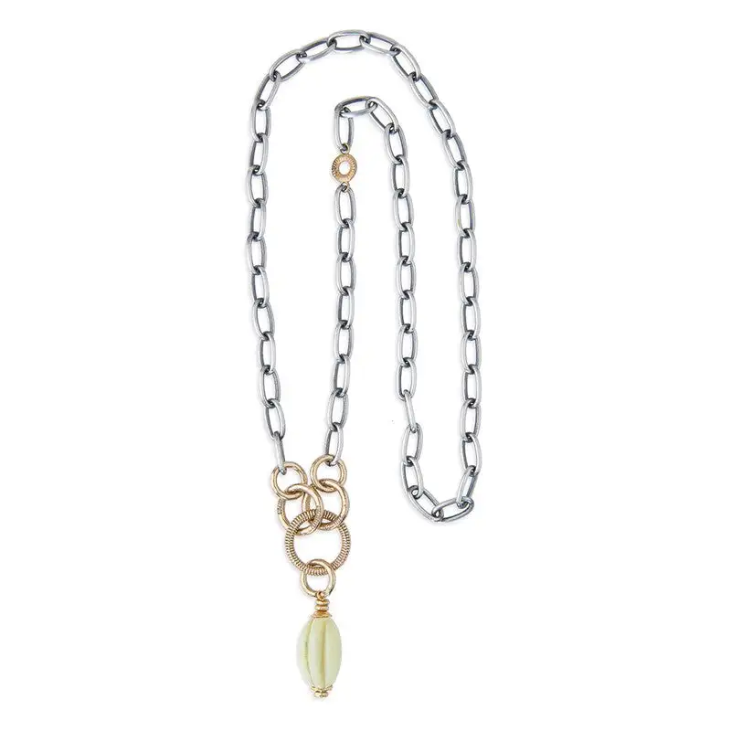 Collar Rosario en Calcedonia WN113