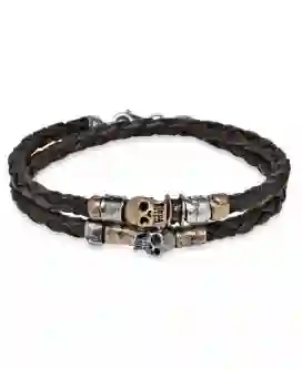 Pulsera Platadepalo Calavera SB060X