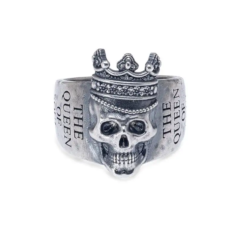 SR005X ANILLO PLATADEPALO SKULL