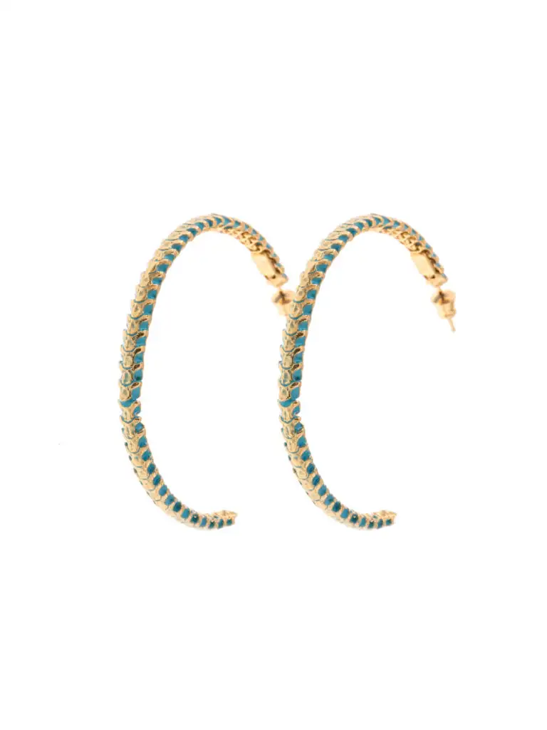 Circle Bone Big Earrings