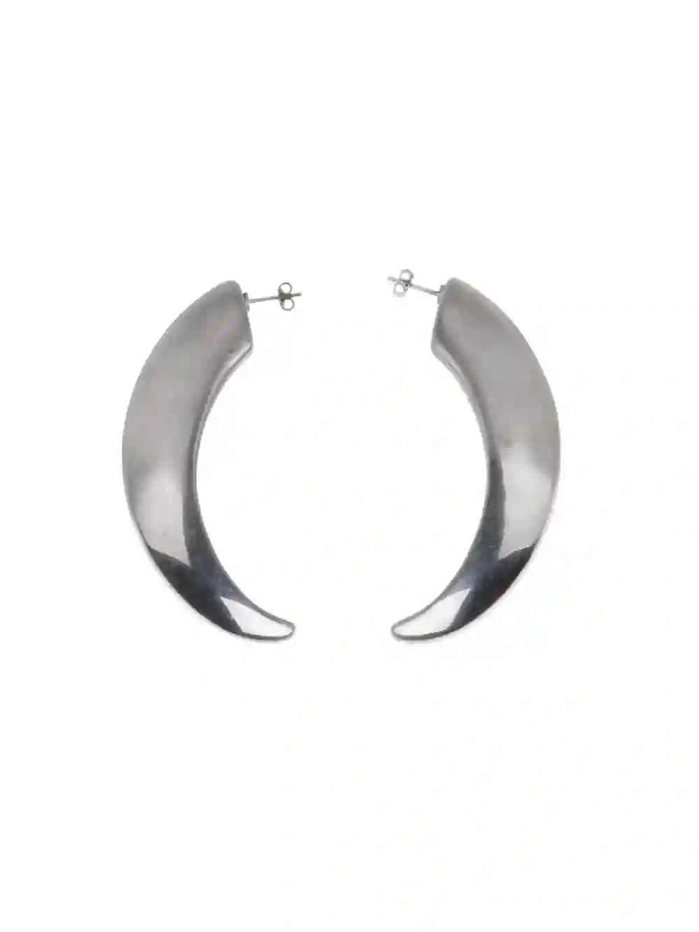 HORN EARRINGS PLATA