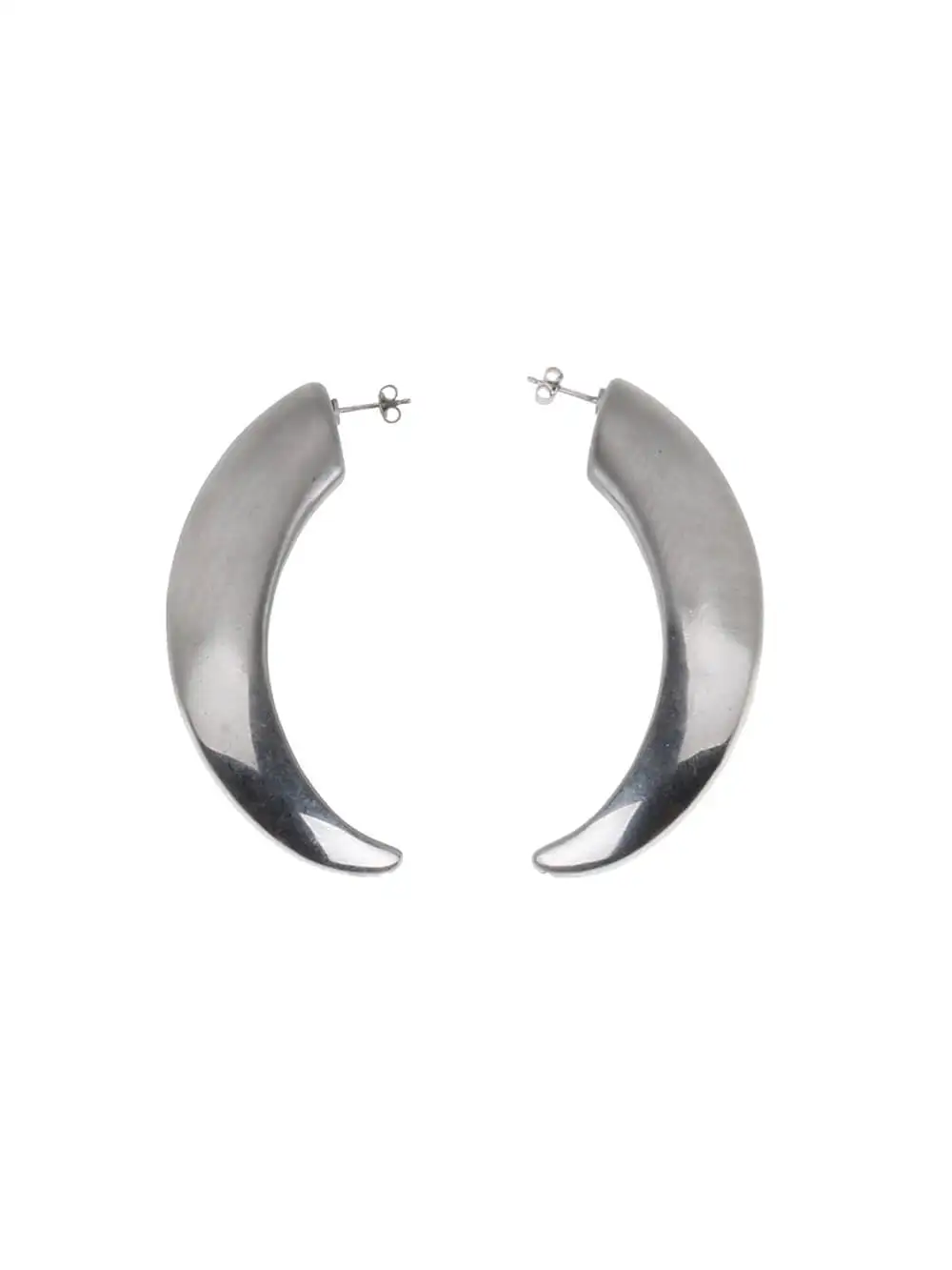 HORN EARRINGS PLATA
