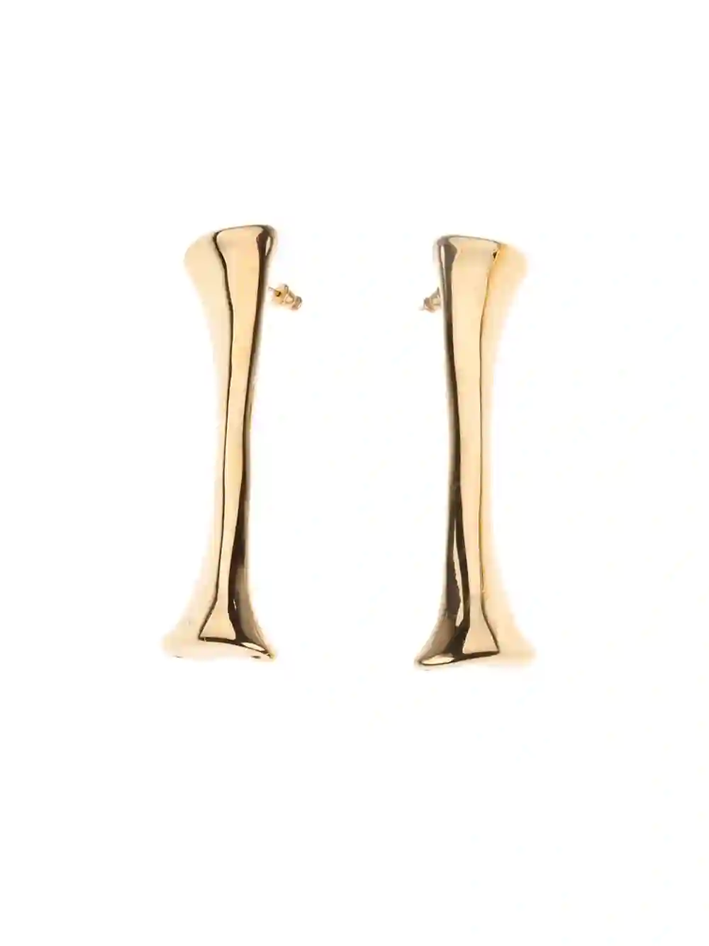 Oro de aretes de huesos