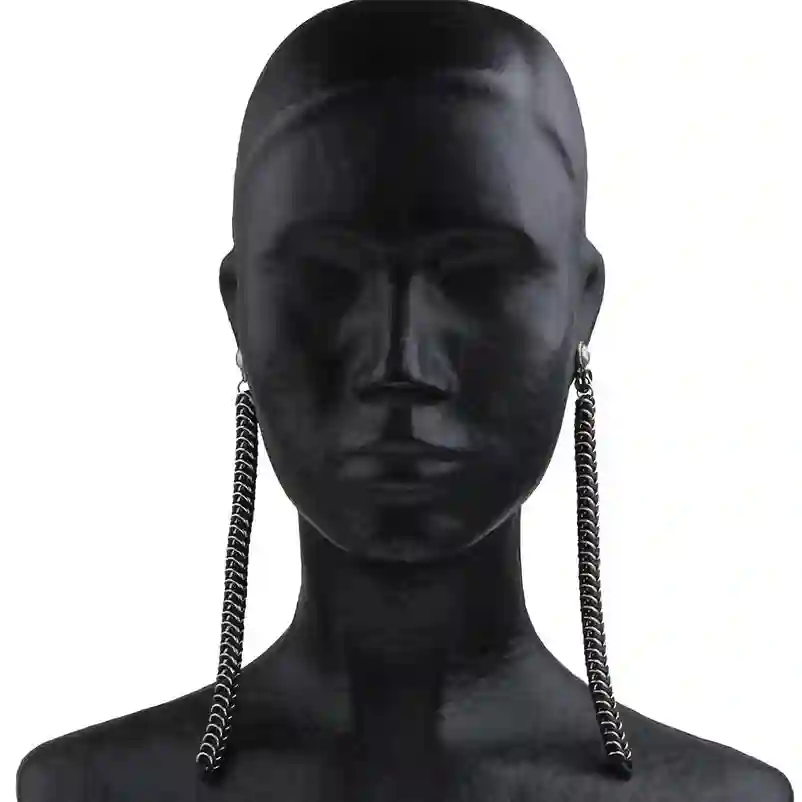 TUBULAR EARRINGS PLATA