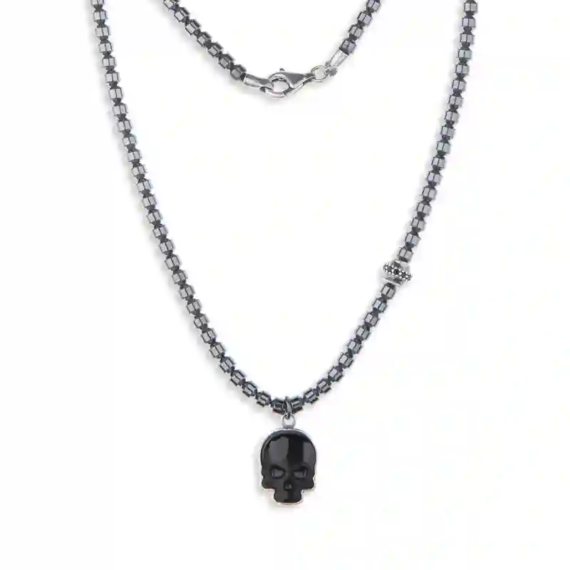 Collar hombre plata