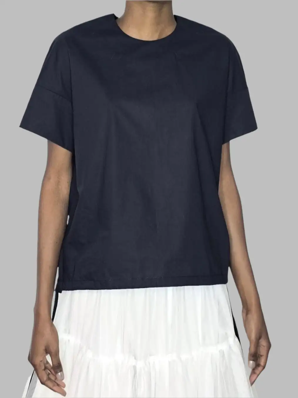 Camisa suelta de Poplin con banda - Imagen 6