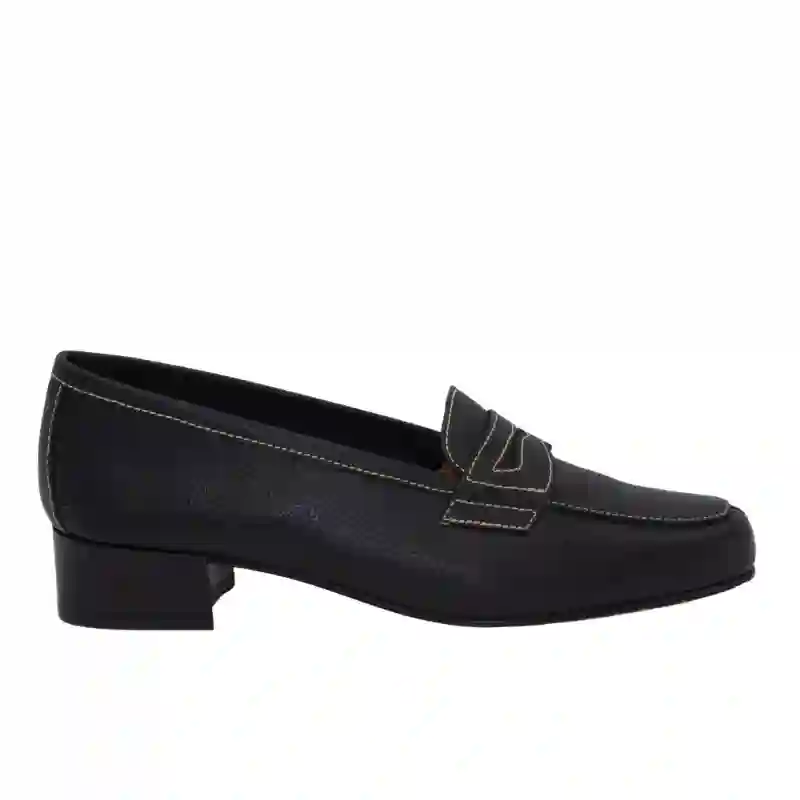 MOCASIN CON ANTIFAZ Y TACON NEGRO