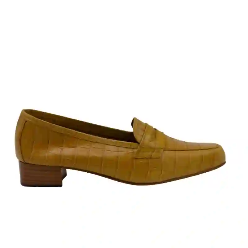 MOCASIN CON ANTIFAZ Y TACON COCO MIEL
