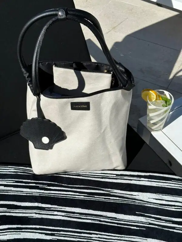 Bolso de playa premium negro - Imagen 3