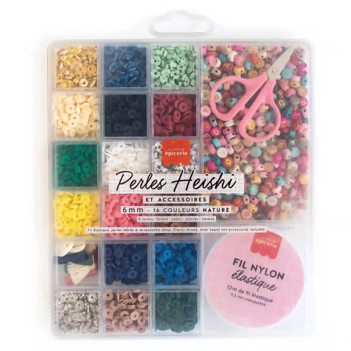 16 mm heishi bead colors - Nature