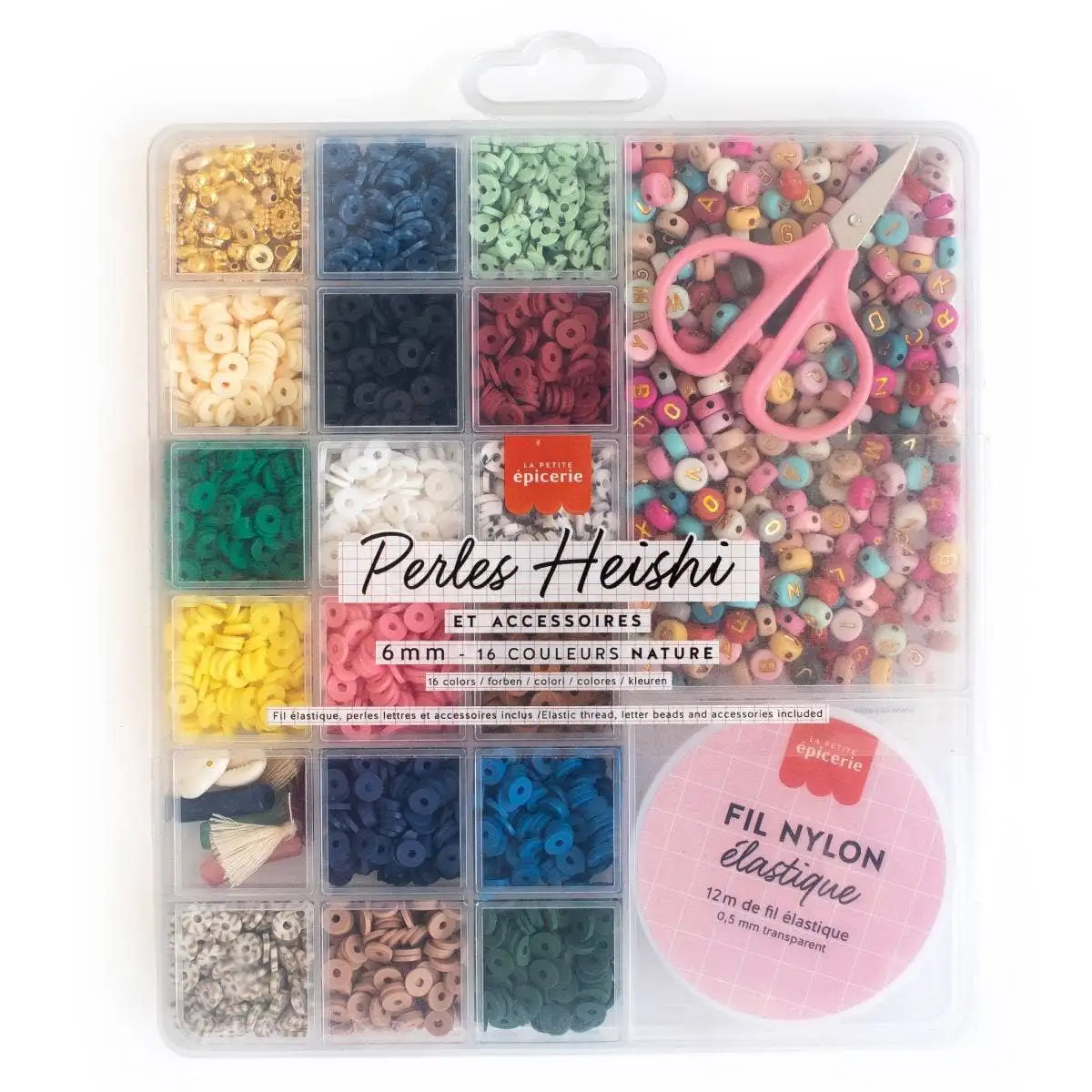 16 mm heishi bead colors - Nature