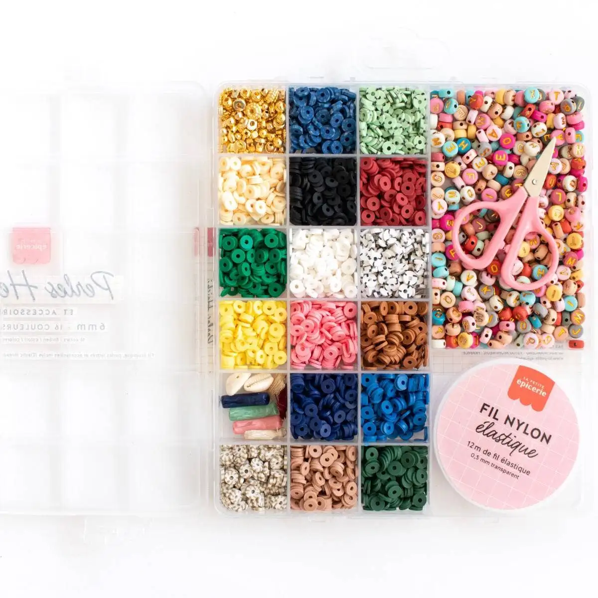 16 mm heishi bead colors - Nature - Image 2