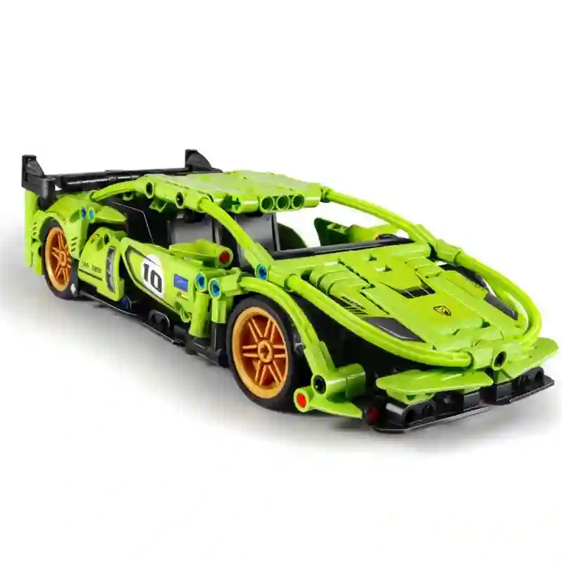 Green racing car N 5810 - 457 pieces