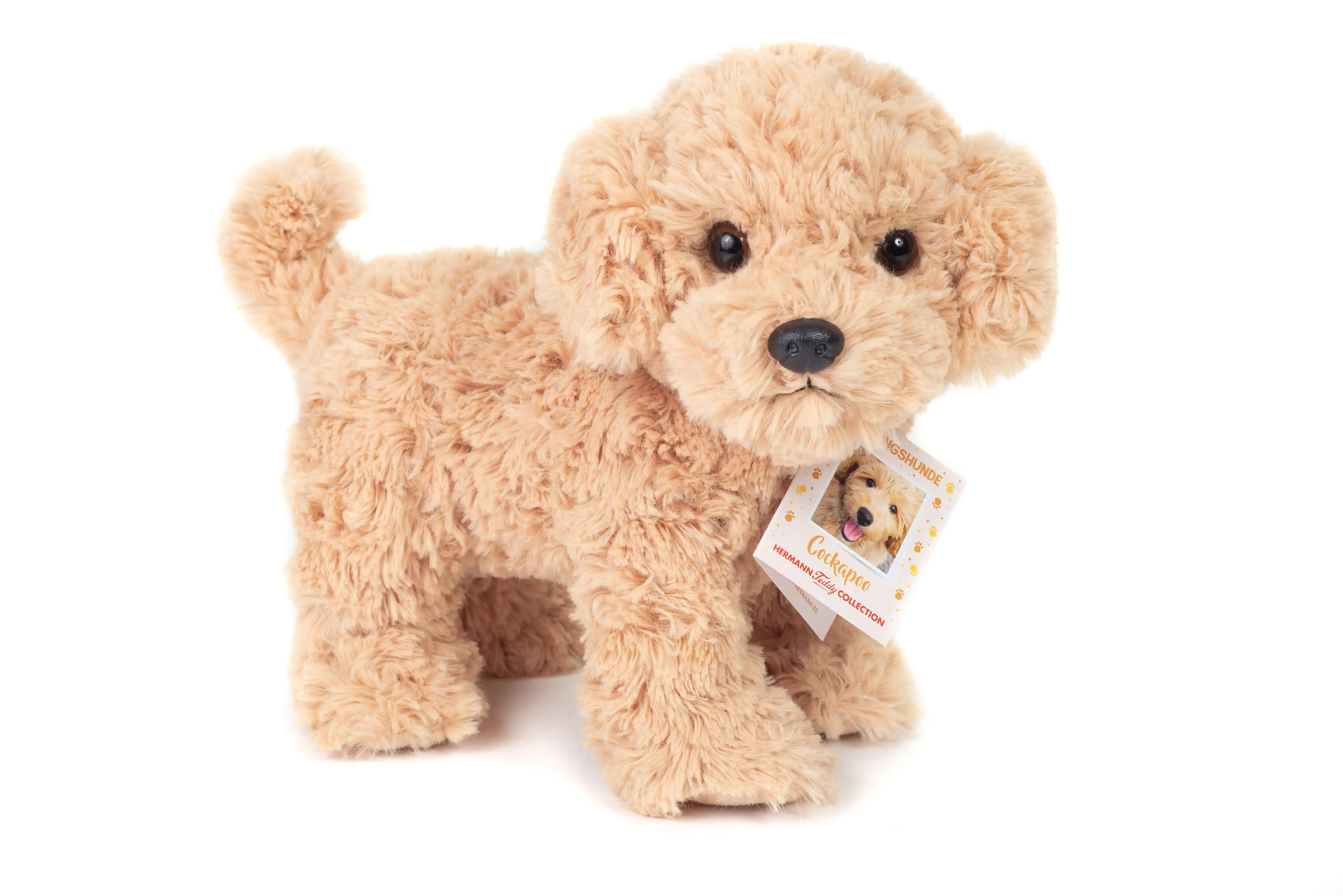 Cockapoo de pie 23 cm - peluche - peluche