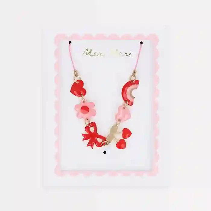 Collar Corazones y Cerezas