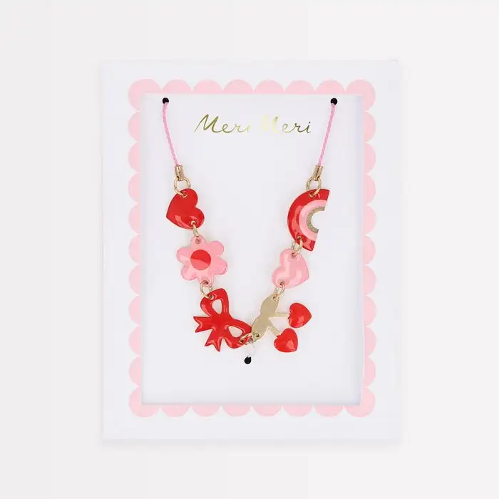 Collar Corazones y Cerezas