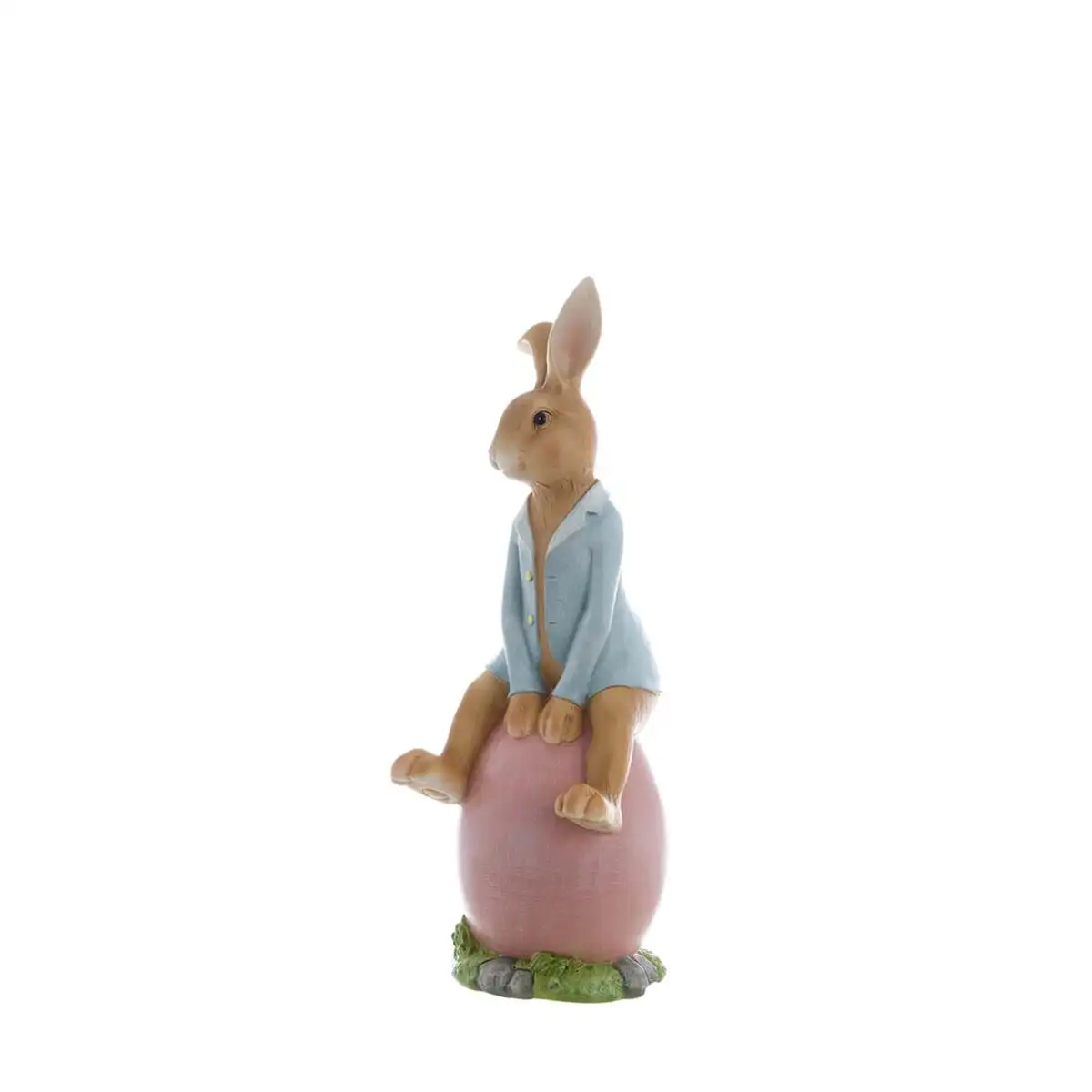 Decoration resin bunny sitting in Easter egg - Image 2
