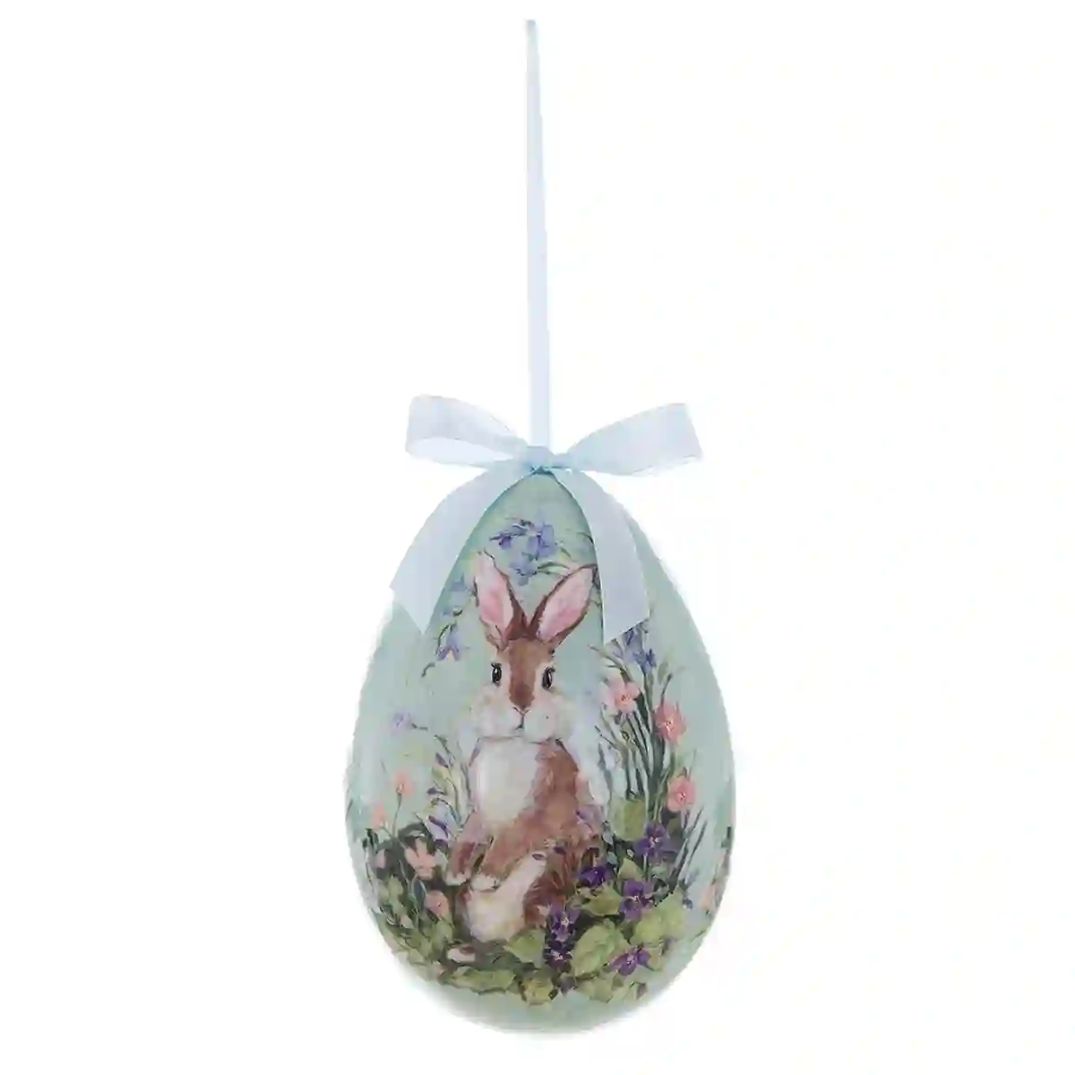 Decoración huevo de pascua azul