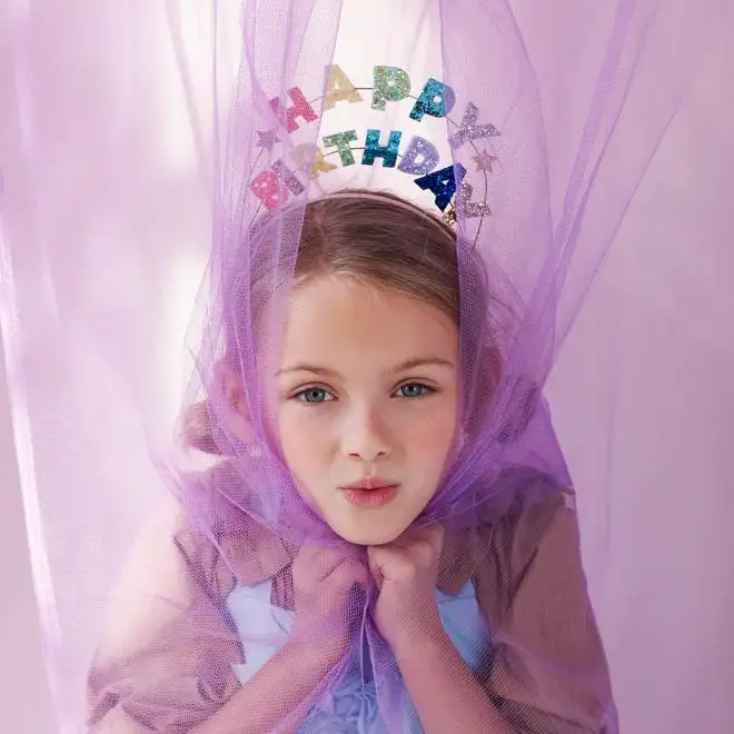 Happy Birthday Purpurin headband - Image 2
