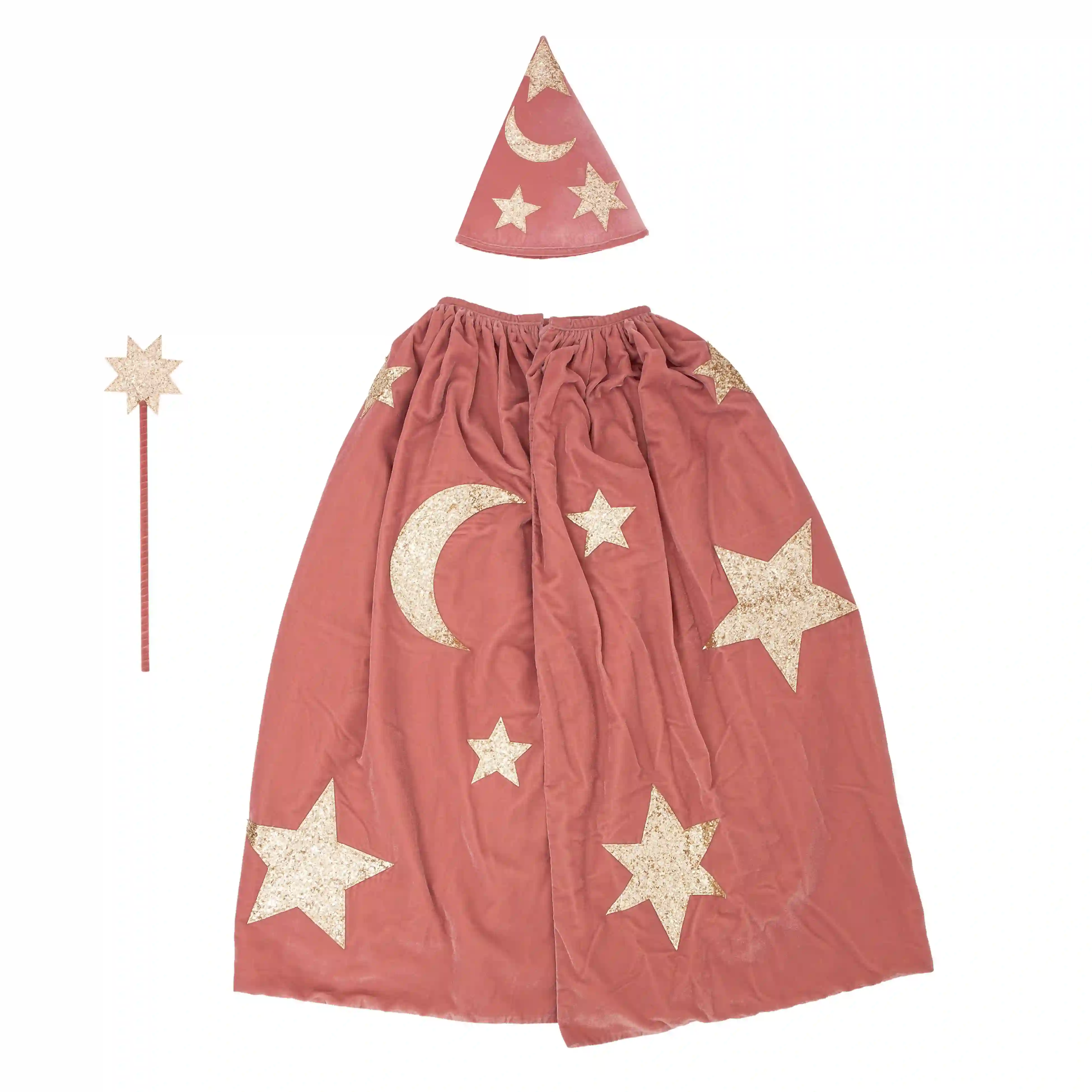 Wizard costume in pink velvet