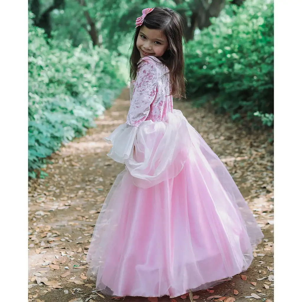 Disfraz princesa terciopelo rosita y tul - Imagen 4
