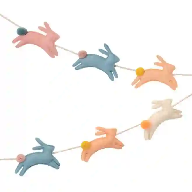 Felt bunny guirnalda