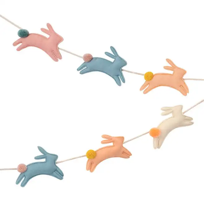 Felt bunny guirnalda