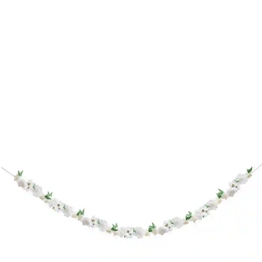 Guirnalda de flor blanca