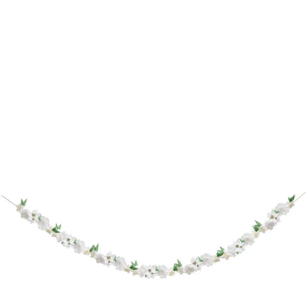 Guirnalda de flor blanca