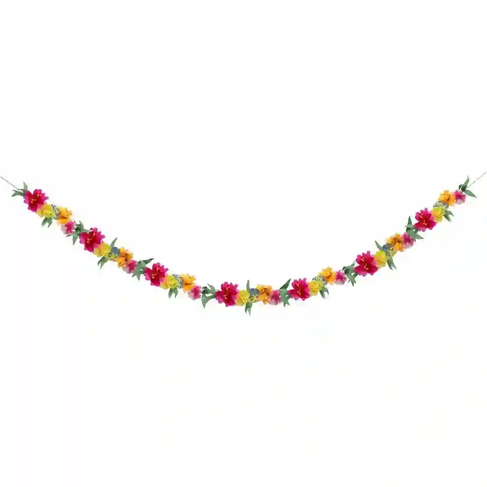 Bright flower garland