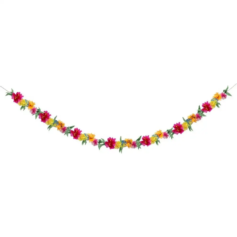 Bright flower garland