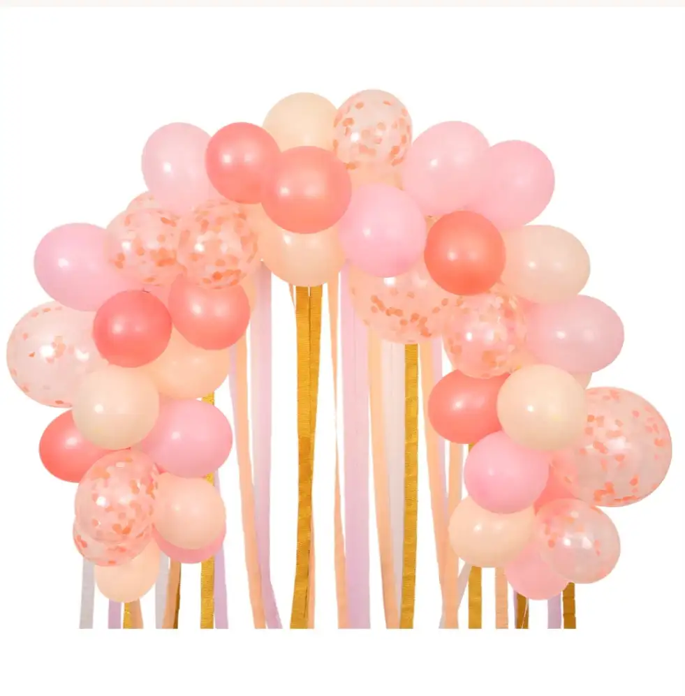 Guirnalda de globo rosa y streamer (x 50 globos) - Imagen 2